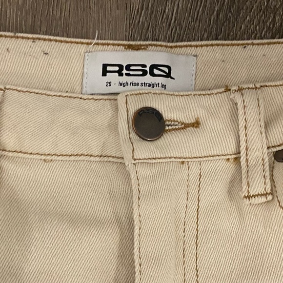 RSQ Women’s High Rise Straight Leg Distressed Jean | Size 29 - Picture 4 of 10